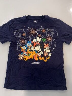 Disney Navy Short Sleeve Tee with Classic Character Group